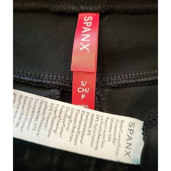 SPANX Pants Women's Small Black Perfect Fit Ponte Flare Pull On Compressive - Picture 4 of 4